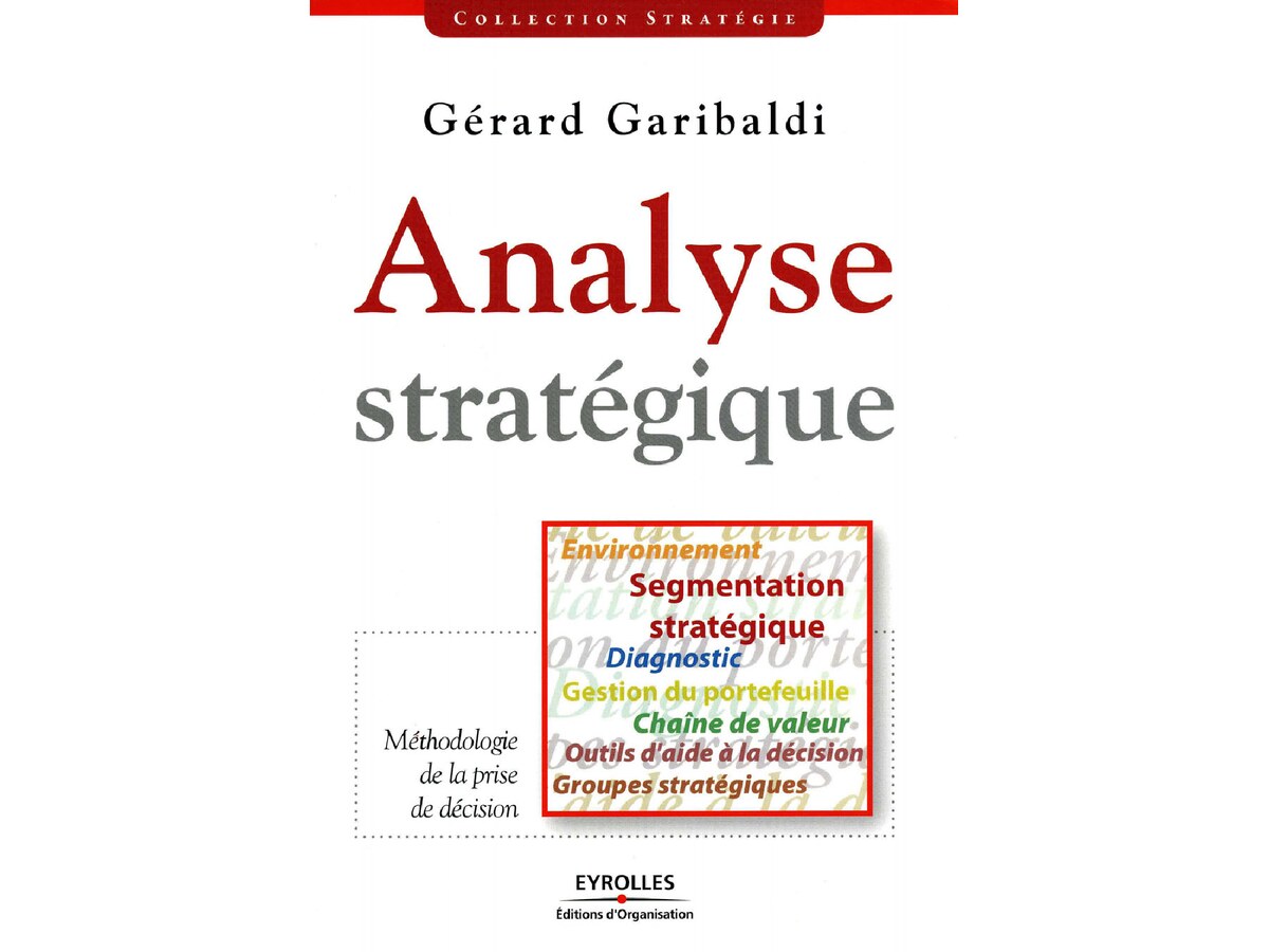 [EYROLLES] Analyse Stratégique