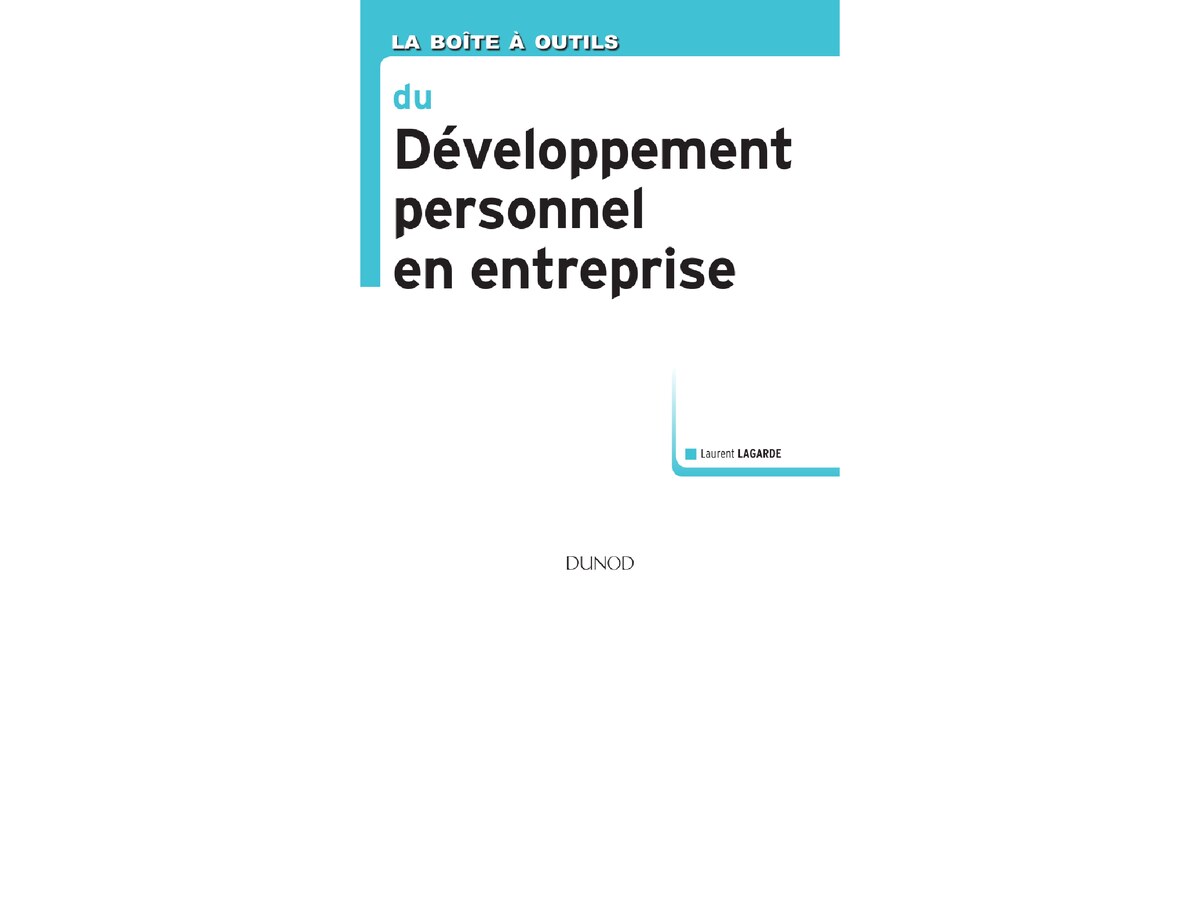 La boîte à outils du développement personnel en entreprise