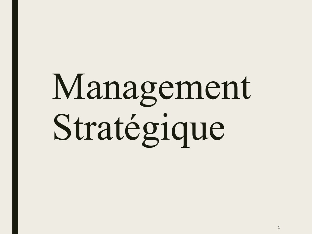 Management-Strategique ppt