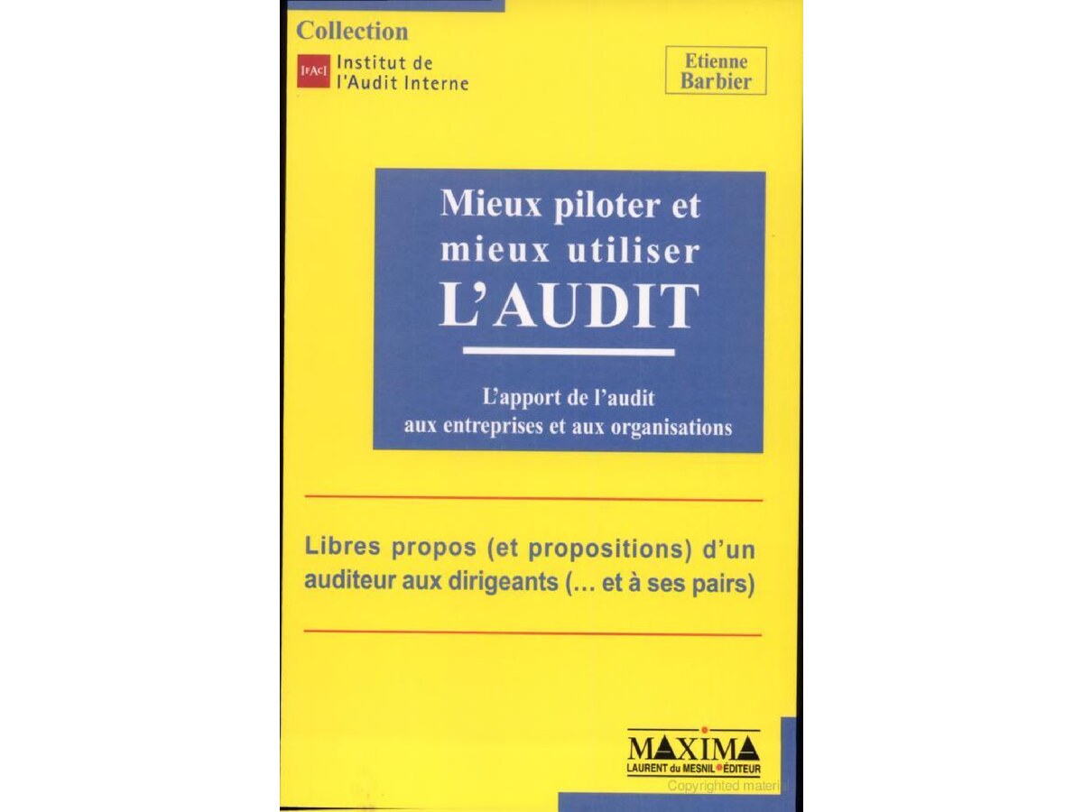Mieux Piloter et Mieux Utiliser l_Audit